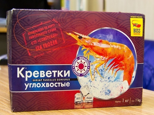Северная креветка углохвостая упаковка 5 кг