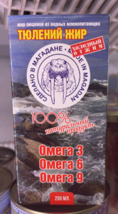 Жир тюленя Омега 3, Омега 6, Омега 9